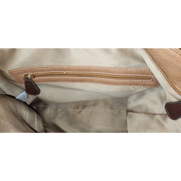 JOSE HESS The Danbury Mint Large Handbag Purse Caramel Tote Bag w/Shoulder Strap - Picture 13 of 16